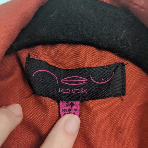 Neu Look Orange Long Sleeve Blazer Medium - Picture 4 of 6